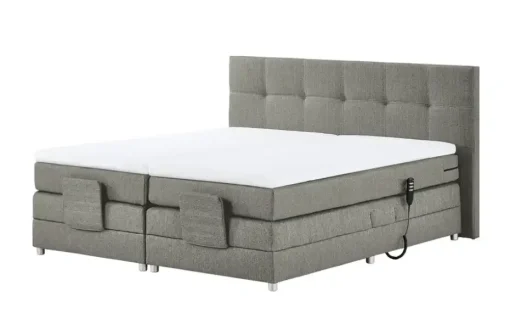 uno Motor-Boxspringbett  Manolo | Hellgrau | Höffner
