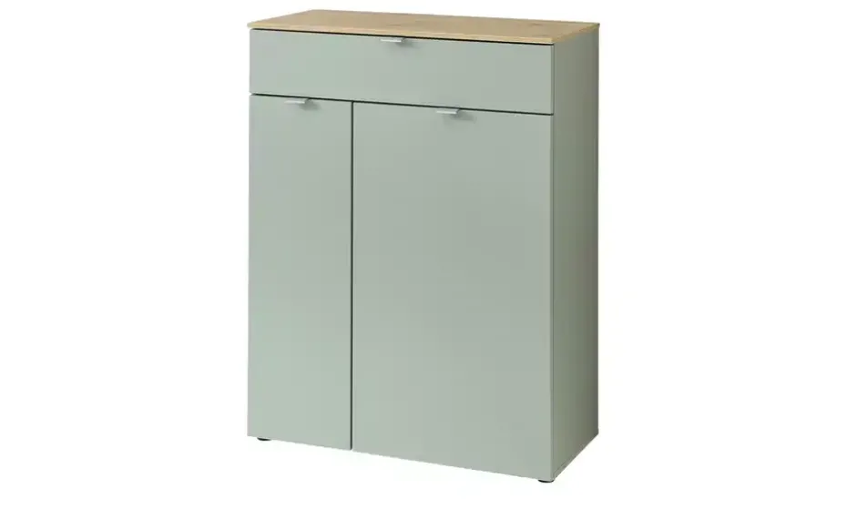 uno Schuhkommode Turin | Grün, Eiche Artisan (Nachbildung)