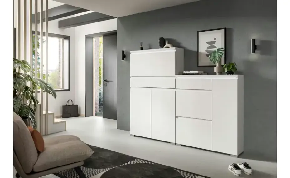 uno Schuhschrank | Deckplatte Weiß | Möbel Höffner