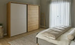 uno Schwebetürenschrank, 2-türig Riva | mit Passepartoutrahmen und Selbsteinzug mit Dämpfung