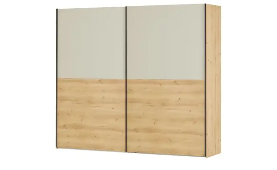 uno Schwebetürenschrank, 2-türig Riva | ohne Passepartout und Selbsteinzug mit Dämpfung