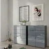 uno Sideboard Levi | Graphit, Silbergrau | Höffner