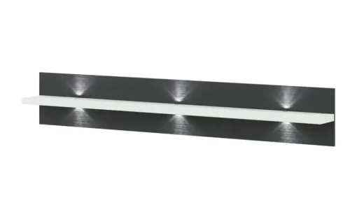uno Wandboard  Titan | Graphit, Weiß, 200 cm | Höffner