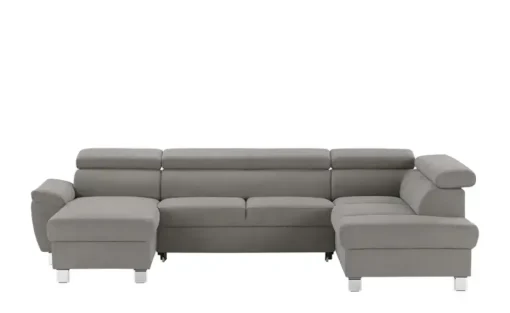 uno Wohnlandschaft aus Mikrofaser Avola | Taupe, rechts
