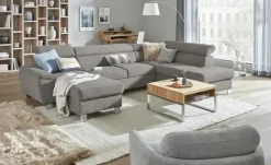 uno Wohnlandschaft aus Mikrofaser Avola | Taupe, rechts