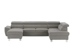 uno Wohnlandschaft aus Mikrofaser Avola | Taupe, rechts