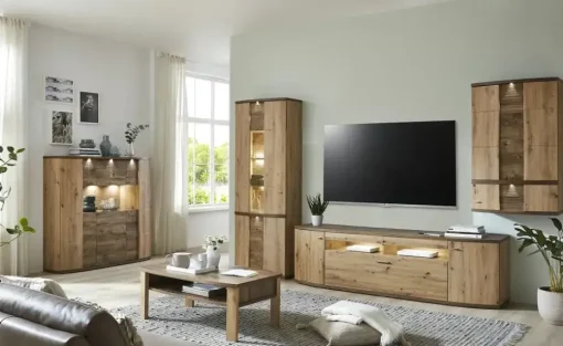 uno Wohnwand Gabbro | ohne Wandboard | Möbel Höffner