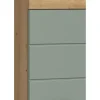 Unterschrank SCHLOONSEE, Breite 74cm, 2 Tür, 1 Schubkasten, 2 Fächer, MDF-Front in verschiedenen Farben erhältlich, Badmöbel, Badschrank, Kommode, Bad Schloonsee | Eiche Artisan (Nachbildung), Salbeigrün