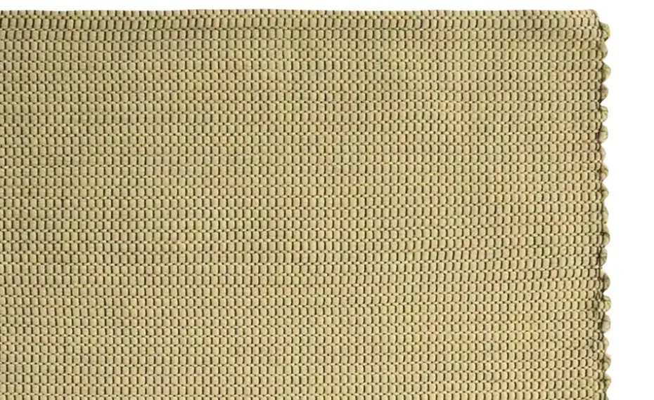 URBANARA Webteppich Femilo | 70x180 cm, Honiggelb