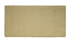 URBANARA Webteppich Femilo | 70x180 cm, Honiggelb