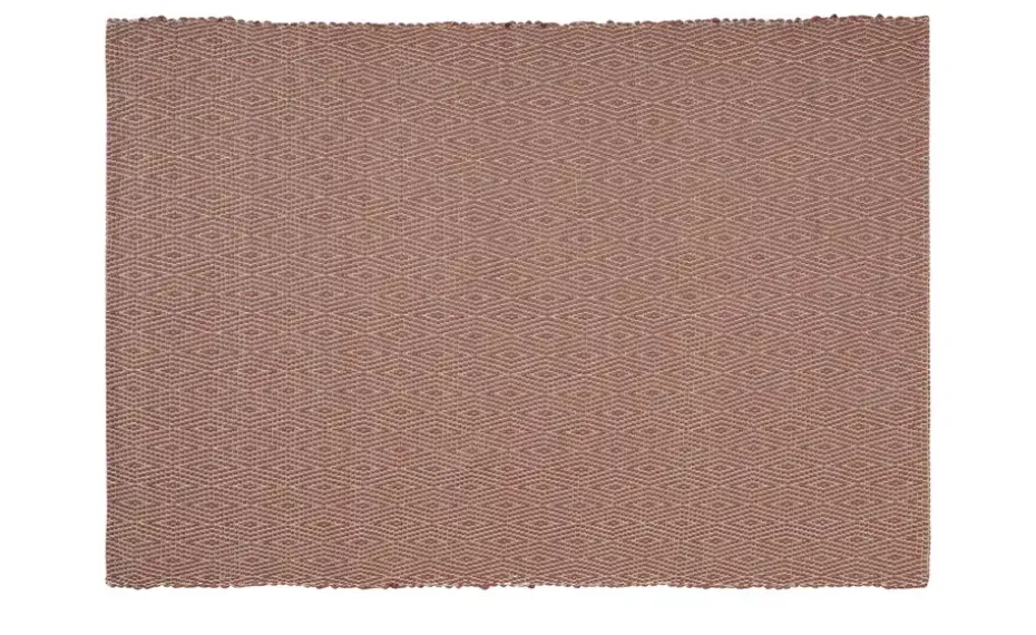 URBANARA Webteppich Padrelo | 90x130 cm, Altrosa, Beige