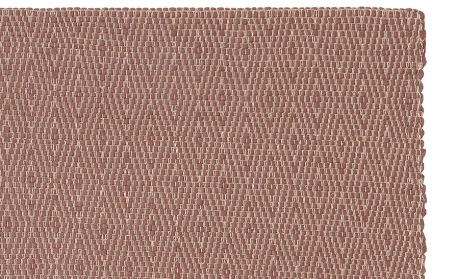 URBANARA Webteppich Padrelo | 90x130 cm, Altrosa, Beige