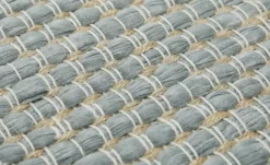 URBANARA Webteppich Padrelo | 90x130 cm, Grün, Beige