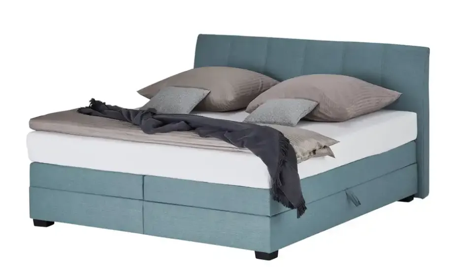 vanDoorn Boxspringbett Chiara | H2 & H3, Blau | Höffner