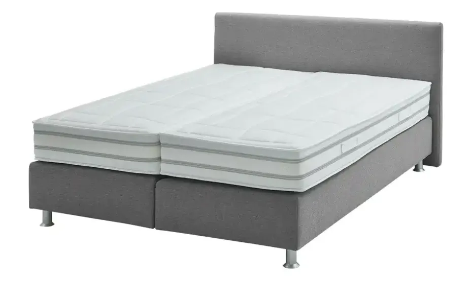 vanDoorn Boxspringbett Wendematratze Flexline 2.0 | Silbergrau, 160 cm