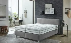 vanDoorn Boxspringbett Wendematratze Flexline 2.0 | Silbergrau, 160 cm