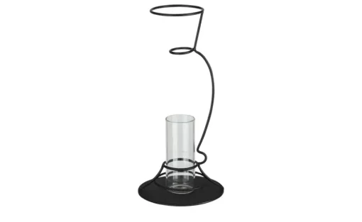 Vase im Metallständer | 25,6 cm | Möbel Höffner