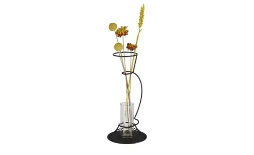 Vase im Metallständer | 25,6 cm | Möbel Höffner