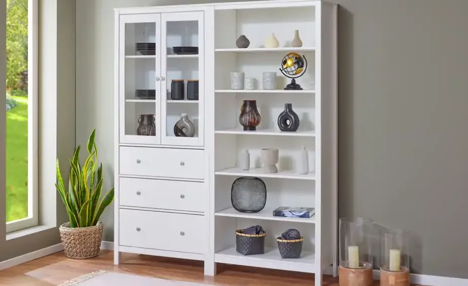 Vitrine aus Massivholz Landliv | Möbel Höffner