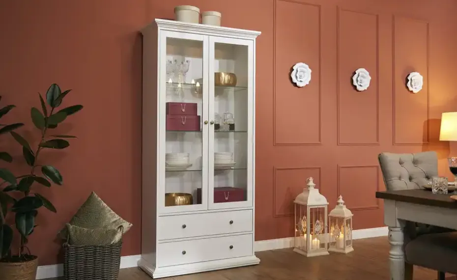 Vitrine Chester | Weiß | Möbel Höffner