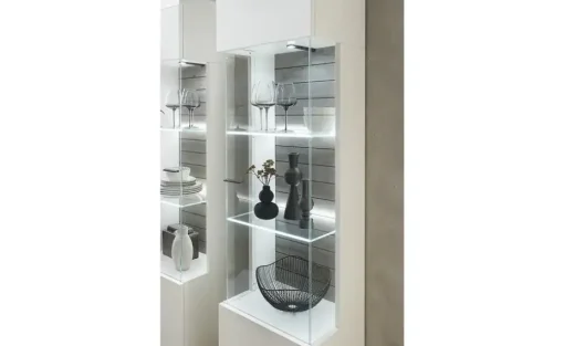 Vitrine Light Line 2 Neo | links, Weiß | Möbel Höffner