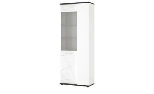 Vitrine Venedig | Tür mit Glaseinsatz links | Höffner