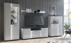 Vitrine Venedig | Tür mit Glaseinsatz rechts | Höffner