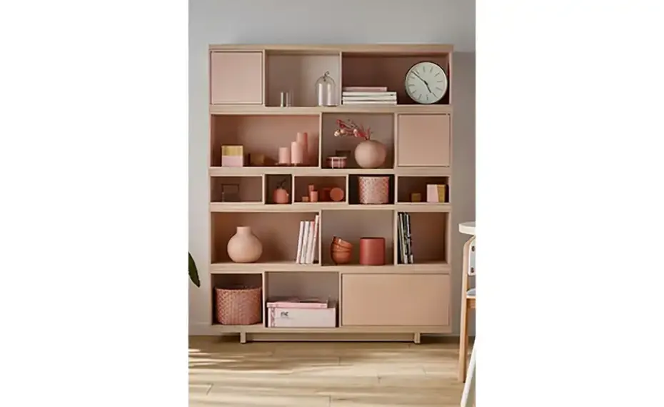 VOX Bücherregal Balance | Rosa, Eiche (Nachbildung)