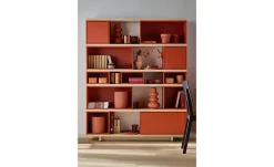 VOX Bücherregal Balance | Terracotta, Eiche (Nachbildung)