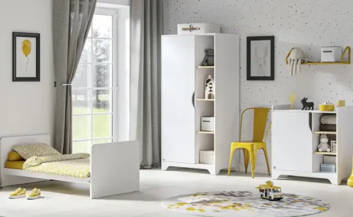 VOX Wickelkommode Leaf | Weiß, Eiche (Nachbildung)