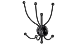 Wandgarderobe Porcini | Schwarz, lackiert | Höffner