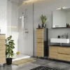 Waschbeckenunterschrank Seddiner See | Eiche (Nachbildung), Graphit
