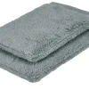 Waschhandschuh (16 x 21cm), 2er-Set Anthrazit Kuschel Wuschel
