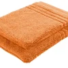 Waschhandschuh (16 x 21cm), 2er-Set Orange Soft Cotton