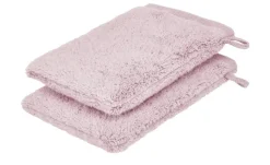 Waschhandschuh (16 x 21cm), 2er-Set Altrosa Kuschel Wuschel