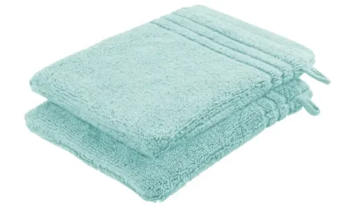Waschhandschuh (16 x 21cm), 2er-Set Türkis Soft Cotton