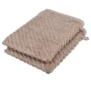 Waschhandschuh (16 x 21cm), 2er-Set Braun (Nougat) 4006