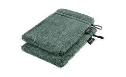 Waschhandschuh (16 x 21cm), 2er-Set Grün (Evergreen) Vienna Supersoft