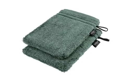 Waschhandschuh (16 x 21cm), 2er-Set Grün (Evergreen) Vienna Supersoft