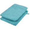 Waschhandschuh (16 x 21cm), 2er-Set Türkis 4006