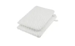 Waschhandschuh (16 x 21cm), 2er-Set Weiß 4006 | Höffner
