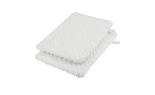 Waschhandschuh (16 x 21cm), 2er-Set Weiß 4006 | Höffner