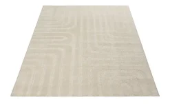 Webteppich Glance | Beige, Linien | Möbel Höffner