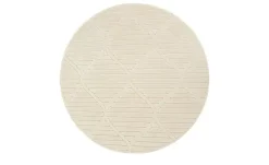 Webteppich La Palma | Beige, Ø 120 cm | Möbel Höffner