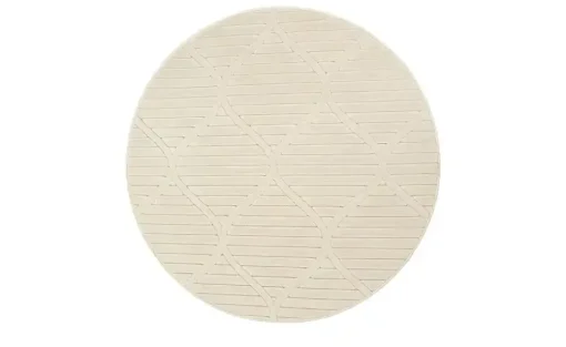 Webteppich La Palma | Beige, Ø 120 cm | Möbel Höffner