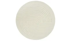 Webteppich La Palma | Creme, Ø 120 cm | Möbel Höffner