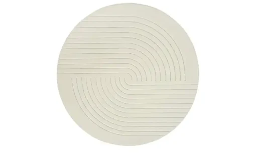 Webteppich La Palma | Creme, Ø 120 cm | Möbel Höffner