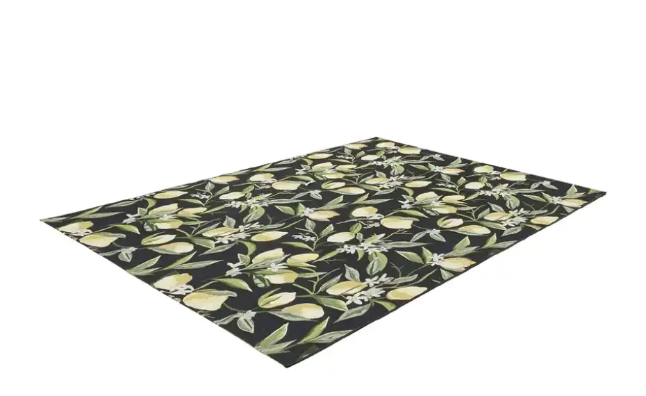 Webteppich Lemon | Schwarz, 123x180 cm | Möbel Höffner