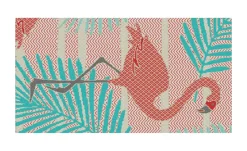 Webteppich Pool-Party | 80x150 cm, Rot, Blau | Höffner