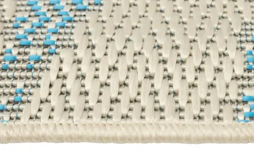 Webteppich Pool-Party | 80x150 cm, Creme, Grün, Blau